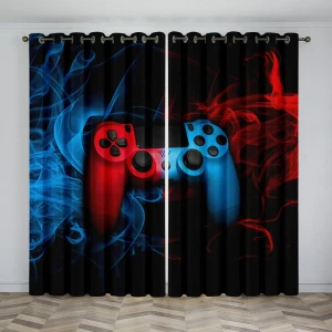 Kids Gaming Controller Curtains, A Family Of Home Textiles