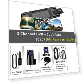 3-Channel Mirror Dash Cam — Dashboard Cameras, JOHO - CarGear