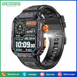 Men's Smart Watch with LED Flashlight — Smart Watch, SACOSDING