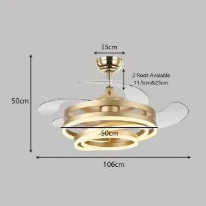 Modern Ceiling Fan with Lighting — Smart Fan, Vinde Home