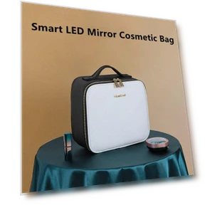 Smart LED Cosmetic Bag with Mirror — Cosmetic Cases, Jing Jing xi