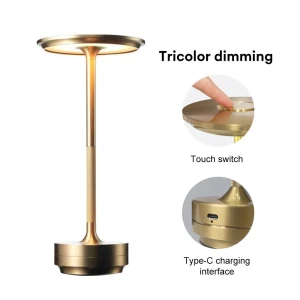 Vintage Rechargeable Touch LED Desk Lamp, Homedepot