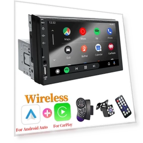 Wireless CarPlay Android Auto 2 Din Car Multimedia Video Player — Stereo Receivers, SageTechnology