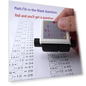 Automatic Roller Stamp for Math Fill-in-the-Blanks — Counting & Math, AI Supermarket