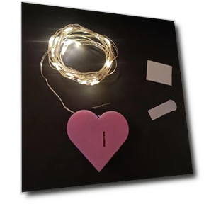 Gift Box with LED Copper Wire and Automatic Lid Activation — Greeting Card Holders, AI Supermarket