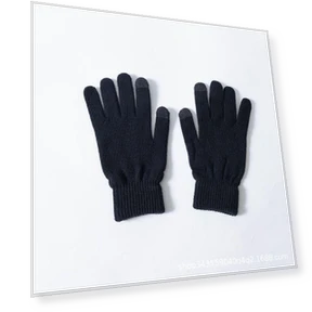 Men's Plush Knitted Touchscreen Gloves — Gloves & Mittens, CrossCart