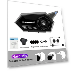 Motorcycle Helmet Headset — Communication, Cars Auto Home