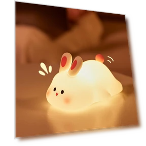 Night Light with Big Rabbit Face — Night Lights, DC-HOME Textile