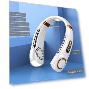 Portable Neck Fan with Ice Ceramic — Portable Cooling Solutions, Lucky Black Cat