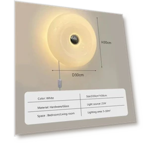 Scandinavian Glass Wall Sconce — Wall Fixtures, Chic Home