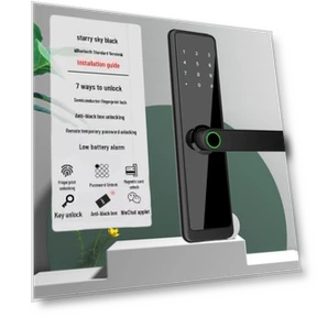 Smart Electronic Lock with Password and Fingerprint — Smart Home Security, Apex Gear