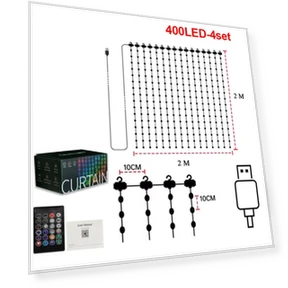 Smart LED Curtains — LED Strips, Auto Accessories Home