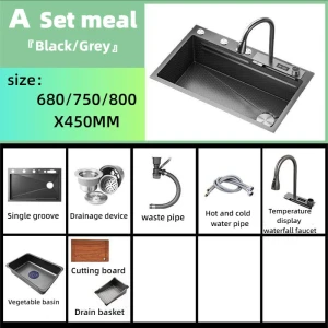 Smart Waterfall Sink Workstation, WULIAN