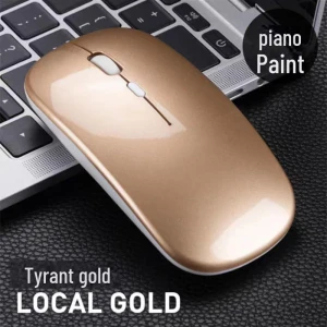 Transparent Silent Wireless Bluetooth Mouse with Rechargeable Feature for Laptops, Premium Choice