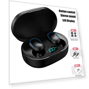TWS Wireless Bluetooth Earbuds — In-Ear Headphones, Auto Launcher