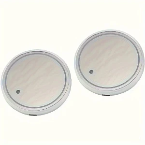 Universal Smart LED Neon Car Cup Holder with USB Charging, LSB01