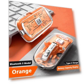 Bluetooth Wireless Mouse with LED Battery Display — Mouse Pads, VAORLO