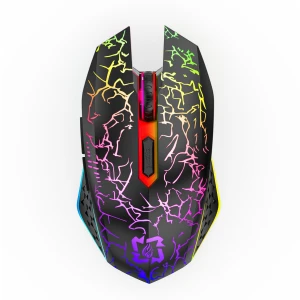 Dual Mode Silent Gaming Mouse with RGB Lighting, Computer boost