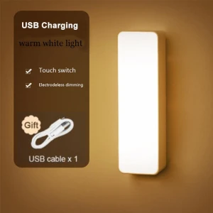 LED Touch Night Light with USB Charging and Wireless Dimming Remote Control, Binchi Lighting Appliances