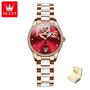 Love Diamond Dial Women's Watch, OLEVS