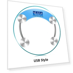 Transparent Round Digital Bathroom Scale — Weight Management Tools, Essager Electronic