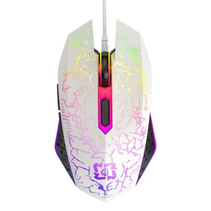 Two-Mode Silent Gaming Mouse with RGB Lighting, Computer boost