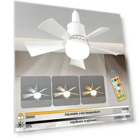 Ceiling Fan with LED Light and Remote Control — Ceiling Fans, happy8