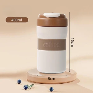 Ceramic Inner Coffee Cup with Smart Display — Smart Water Bottle, Binchi Fitness