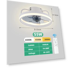 Smart Ceiling Fan with Light — Ceiling Fans, Intelligent Living Hall