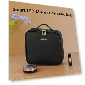 Smart LED Cosmetic Bag with Mirror — Cosmetic Cases, Makeup Kits