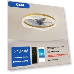 Smart Remote Control Ceiling Fan with LED Light — Ceiling Fans, Vinde Home