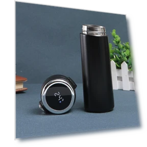 Smart Stainless Steel Mug with LED Lighting — Beverage Warmers, Refreshing Home