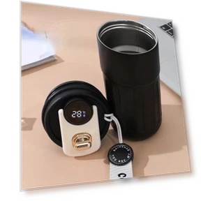 Smart Temperature Display Insulated Cup — Beverage Warmers, TOP MALL-005