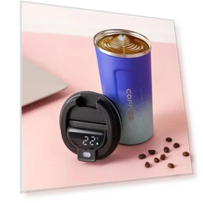 Smart Thermos with LED Temperature Display — Beverage Warmers, Cosy Homes