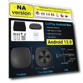 3-in-1 Android 13 Carplay Adapter — Stereo Receivers, Happy Home Mall