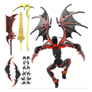 3D Printed Titan Robot Mobile Doll Set, lucky66