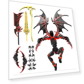 3D Printed Titan Robot Mobile Doll Set — Collectible Statues, lucky66