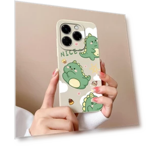 Cartoon Dinosaur Liquid Silicone Phone Case — Phone Charms, New Style Case