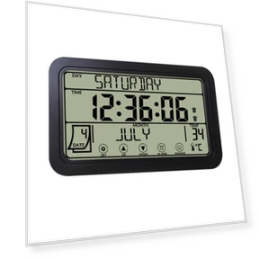 Large Digital Wall Clock with Touch Screen — Alarms & Clocks, DC-HOME-4