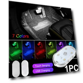 LED Car Mini Touch Light with USB Charging — Light Kit, Auto Launcher