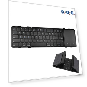 Rechargeable Foldable Bluetooth Keyboard with Touchpad — Keyboards, Bellatrix