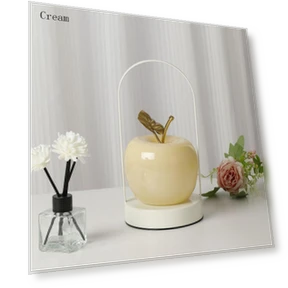 Rechargeable LED Apple-Shaped Desk Lamp — Creative Lighting Solutions, Chic Home