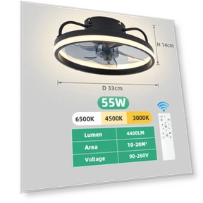 Smart Ceiling Fan With LED Lights — Ceiling Fans, Rainbow Rain