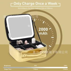 Smart Cosmetic Bag with LED Lighting, Light makeup