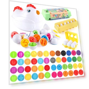 Smart Egg Traffic Pairing Toy — Infant & Early Childhood Playthings, Serene Greens