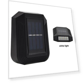 Solar-Powered LED Wall Lights — Outdoor Post Lighting, Smart Mouse