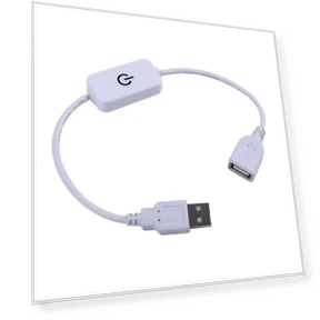 USB LED Monochrome Light Strip with Touch Dimmer Switch — LED Strips, Computer boost