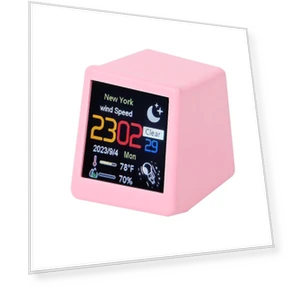 WIFI Weather Station Smart Desktop Electronic Clock — Desk & Shelf, Freedom BABY