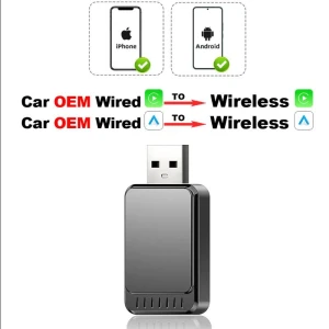 Wireless Android Auto CarPlay Adapter, Auto Launcher