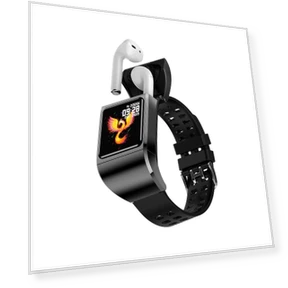 2-in-1 Smart Watch with TWS Bluetooth Headset — Wearable Accessories, Tiktop2